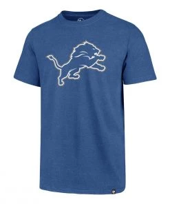 47 Brand Detroit Lions Club Imprint T-Shirt Blue