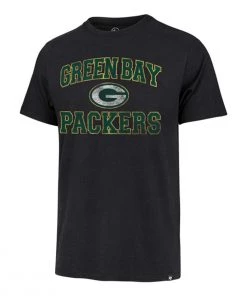 47 Brand Green Bay Packers Union Arch Franklin T-Shirt Black