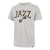 47 Brand Utah Jazz Full Rush T-Shirt Grey Heather