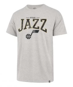 47 Brand Utah Jazz Full Rush T-Shirt Grey Heather -47 Brand Sales unnamed file 1079