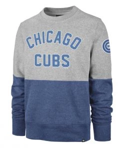 47 Brand Chicago Cubs Gibson Crewneck Sweatshirt Grey Heather/royal