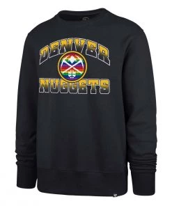 47 Brand Denver Nuggets City Edition Fade Crewneck Sweatshirt Navy