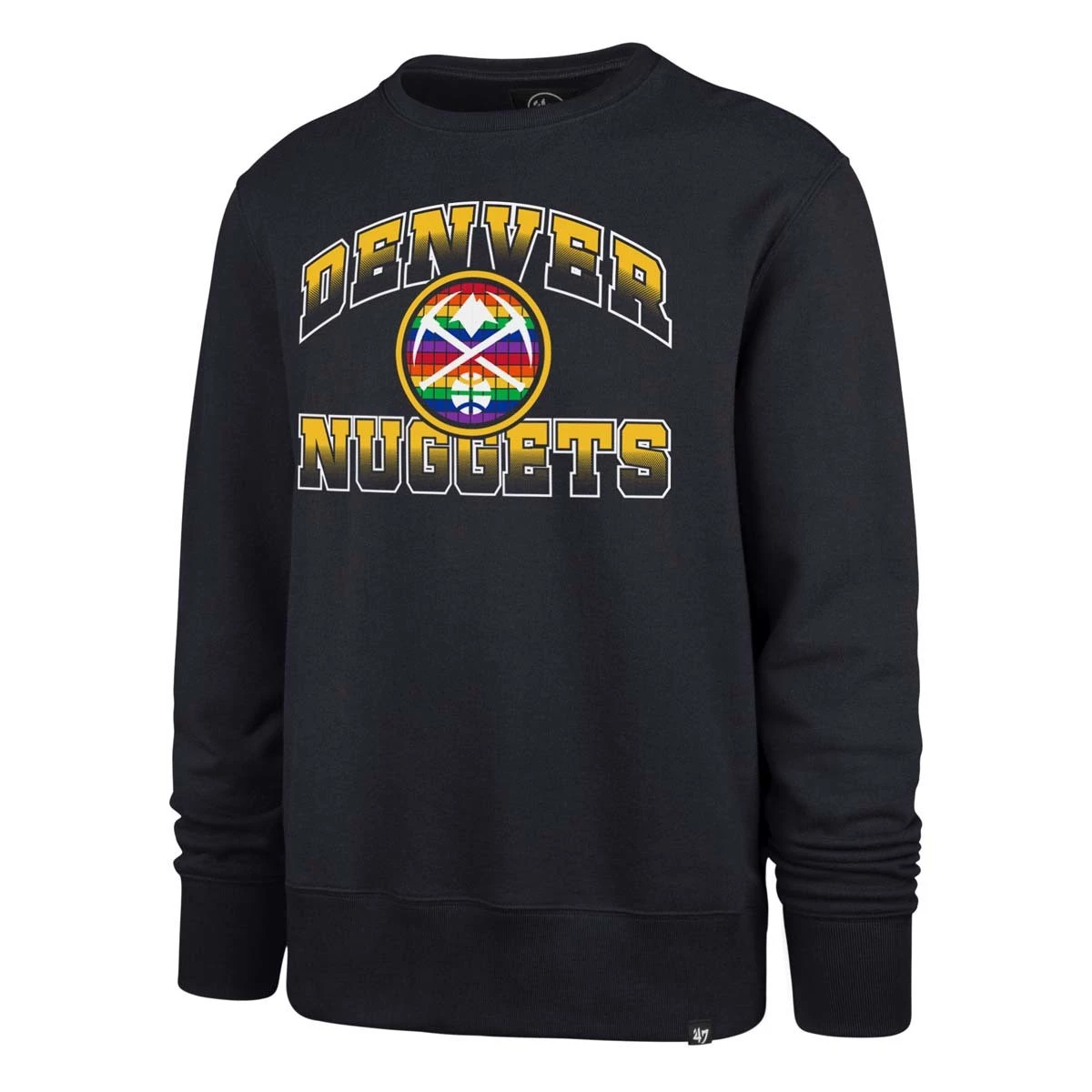 47 Brand Denver Nuggets City Edition Fade Crewneck Sweatshirt Navy 3 47 Brand Denver Nuggets City Edition Fade Crewneck Sweatshirt Navy - Image 3