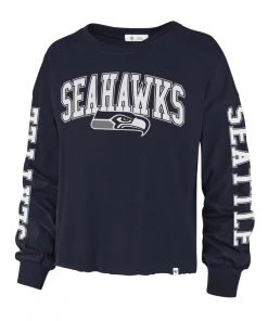 47 Brand Women's Seattle Seahawks Parkway Long Sleeve Shirt Navy