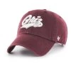 47 Brand Montana Grizzlies Clean Up Hat Maroon