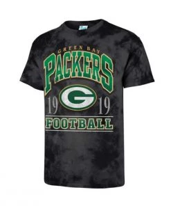 47 Brand Green Bay Packers Striker Vintage T-Shirt Charcoal