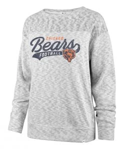 47 Brand Women's Chicago Bears Script Crewneck Sweatshirt Whitewash -47 Brand Sales unnamed file 1142