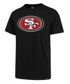 47 Brand San Francisco 49ers Super Rival Imprint T-Shirt Black