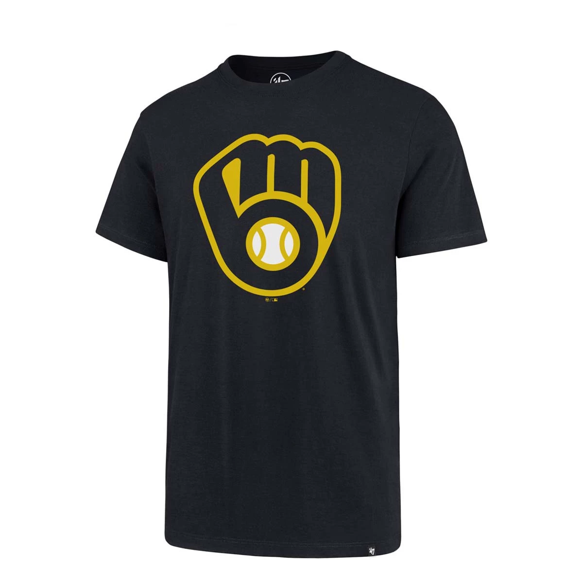 47 Brand Milwaukee Brewers Imprint Rival T-Shirt Navy 1 47 Brand Milwaukee Brewers Imprint Rival T-Shirt Navy