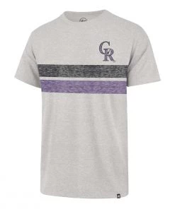 47 Brand Colorado Rockies Bars Bond Franklin T-Shirt Grey Heather