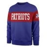 47 Brand New England Patriots Interstate Crewneck Royal