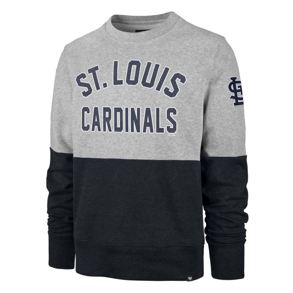 47 Brand St. Louis Cardinals Gibson Crewneck Sweatshirt Grey Heather/red 2 47 Brand St. Louis Cardinals Gibson Crewneck Sweatshirt Grey Heather/red - Image 2