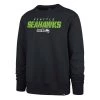47 Brand Seattle Seahawks Traction Crewneck Sweatshirt Navy