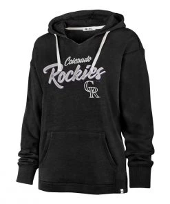 47 Brand Women's Colorado Rockies On Rise Kennedy Hoodie Black