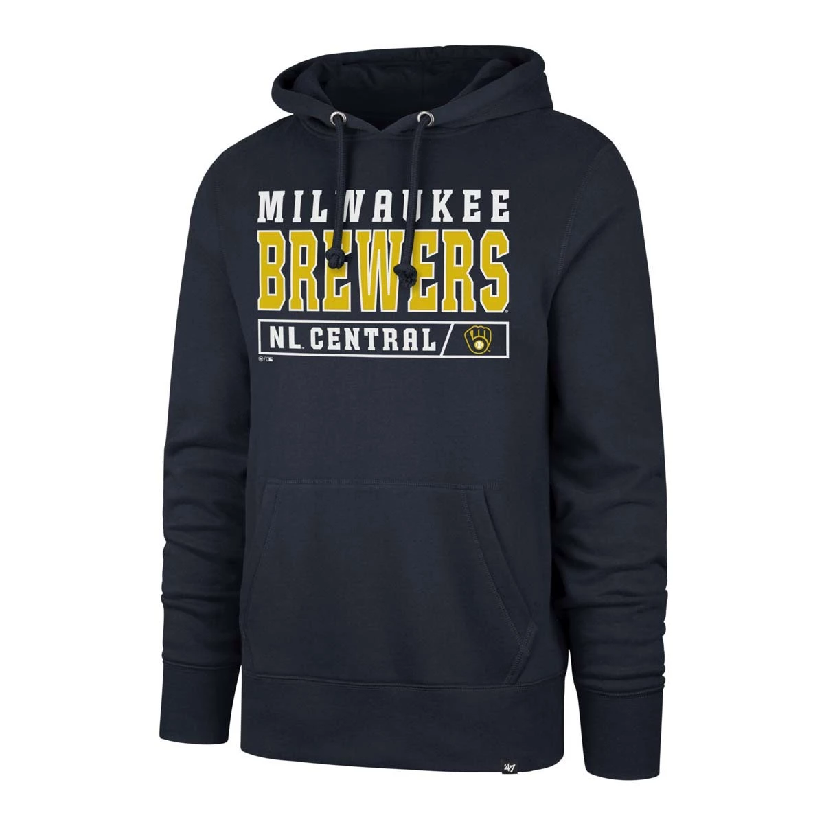 47 Brand Milwaukee Brewers Gameplan Hoodie Navy 1 47 Brand Milwaukee Brewers Gameplan Hoodie Navy