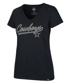 47 Brand Women's Dallas Cowboys Script Rival T-Shirt Navy