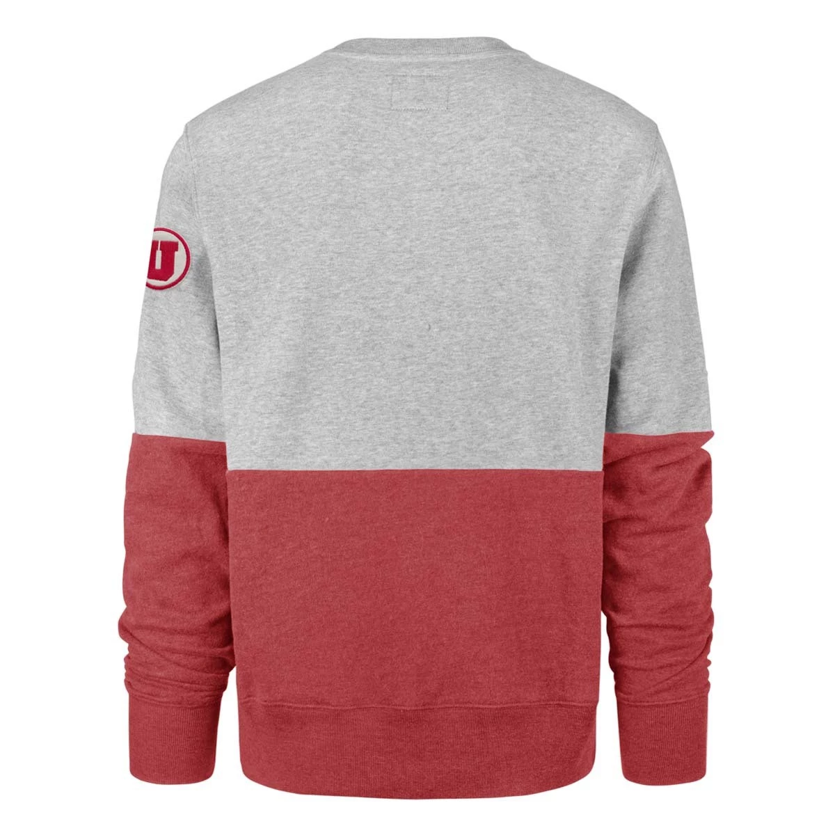47 Brand Utah Utes Gibson Crewneck Sweatshirt Grey Heather 2 47 Brand Utah Utes Gibson Crewneck Sweatshirt Grey Heather - Image 2