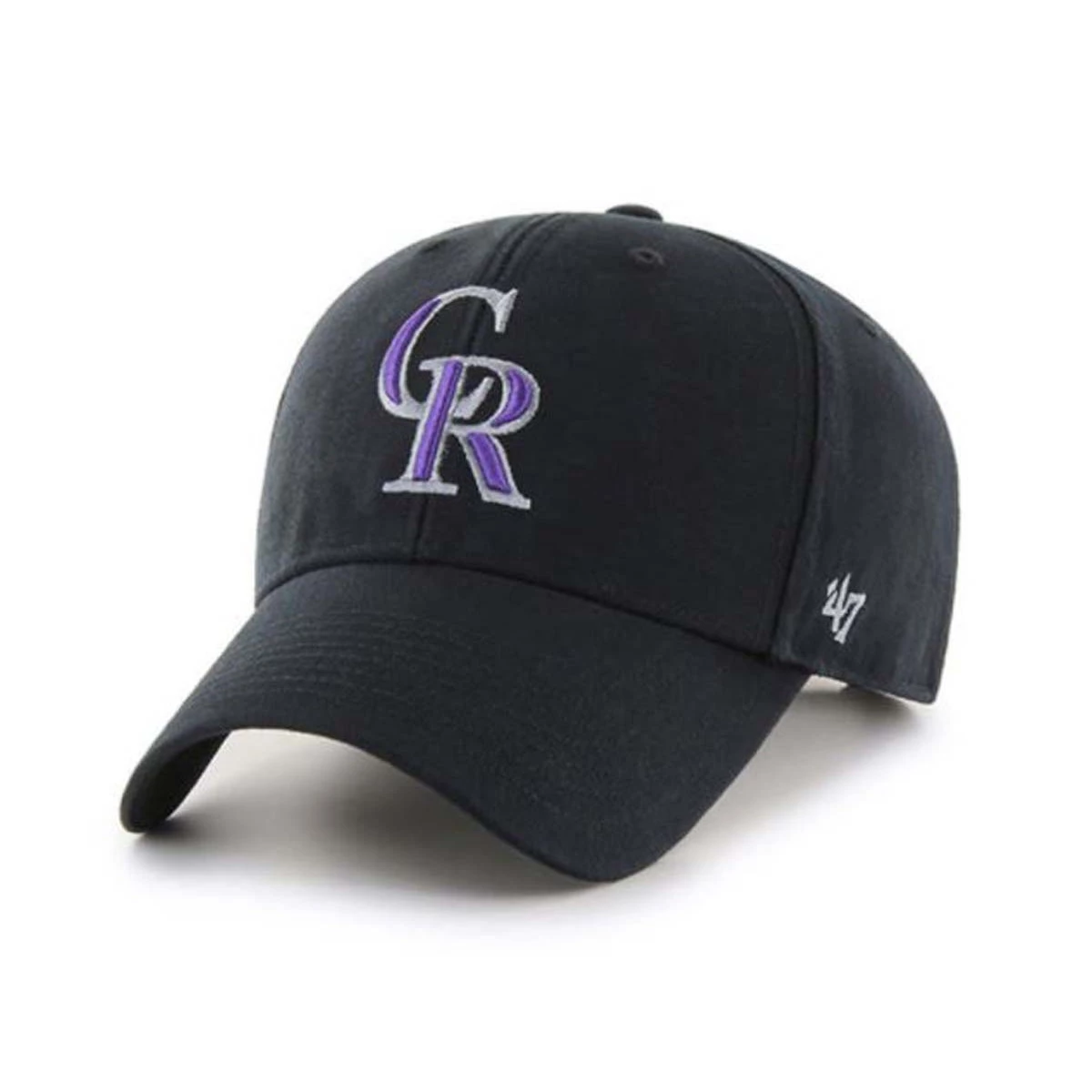 47 Brand Colorado Rockies MVP Legend Hat Black 2 47 Brand Colorado Rockies MVP Legend Hat Black - Image 2