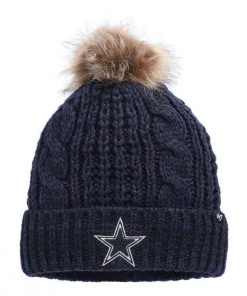47 Brand Women's Dallas Cowboys Meeko Pom Beanie Navy