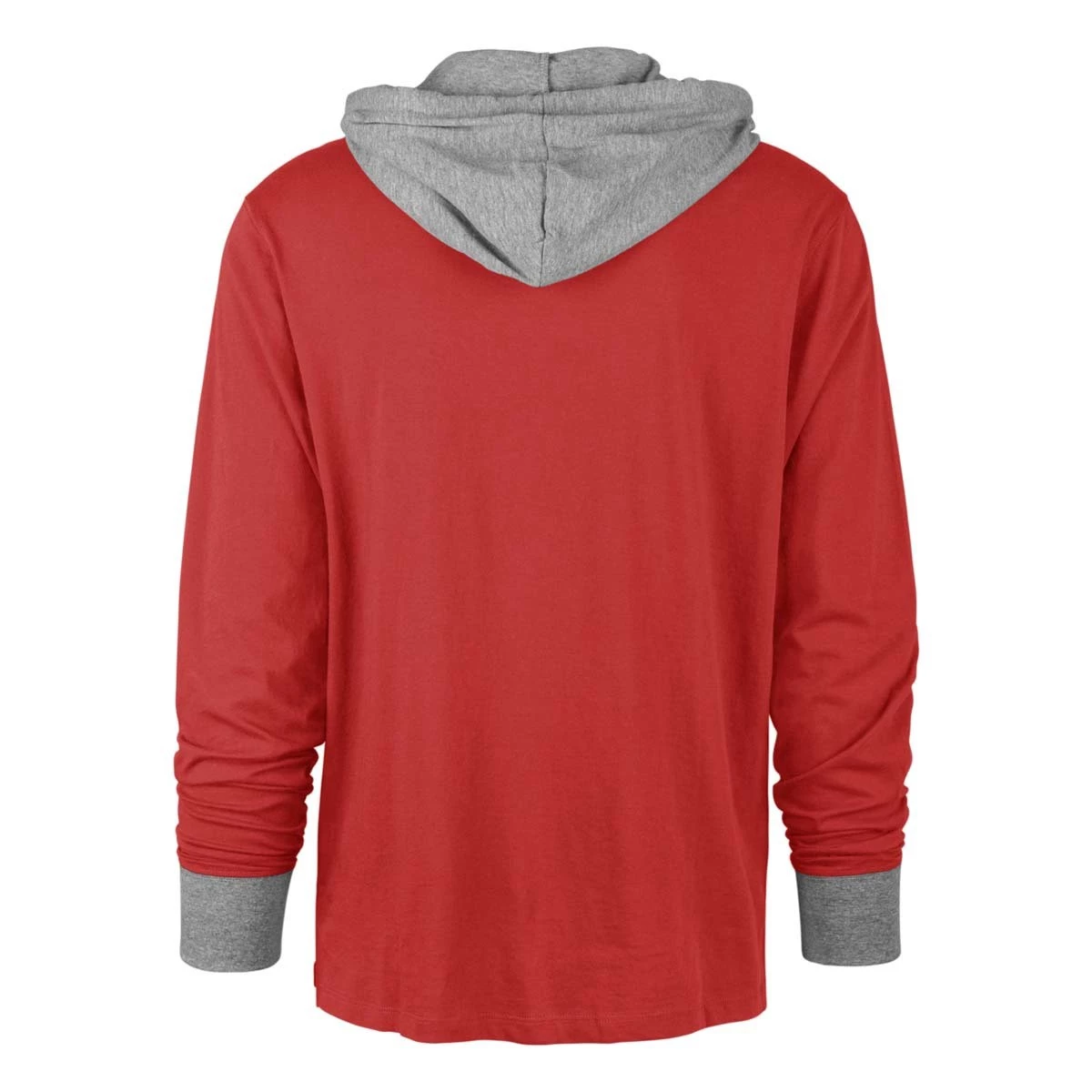 47 Brand Nebraska Cornhuskers Hooded Domino Long Sleeve Shirt Red 2 47 Brand Nebraska Cornhuskers Hooded Domino Long Sleeve Shirt Red - Image 2