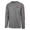 47 Brand St. Louis Cardinals Triple Threat Long Sleeve Shirt Grey Heather