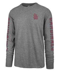 47 Brand St. Louis Cardinals Triple Threat Long Sleeve Shirt Grey Heather
