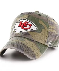 47 Brand Kansas City Chiefs Camo Clean Up Adjustable Hat