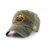47 Brand Denver Nuggets Clean Up Camo Adjustable Hat