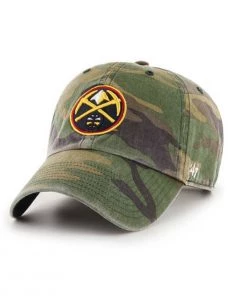 47 Brand Denver Nuggets Clean Up Camo Adjustable Hat