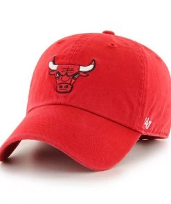 47 Brand Chicago Bulls Clean Up Adjustable Hat Red