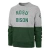 47 Brand North Dakota State Bison Gibson Crewneck Sweatshirt Grey Heather