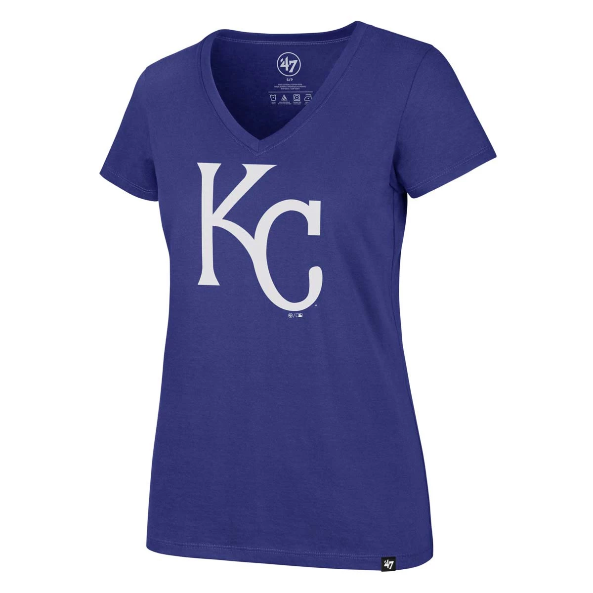 47 Brand Women's Kansas City Royals Ultra Rival Imprint V-Neck Royal Blue 1 47 Brand Women's Kansas City Royals Ultra Rival Imprint V-Neck Royal Blue
