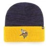47 Brand Minnesota Vikings Two Tone Freeze Beanie Black
