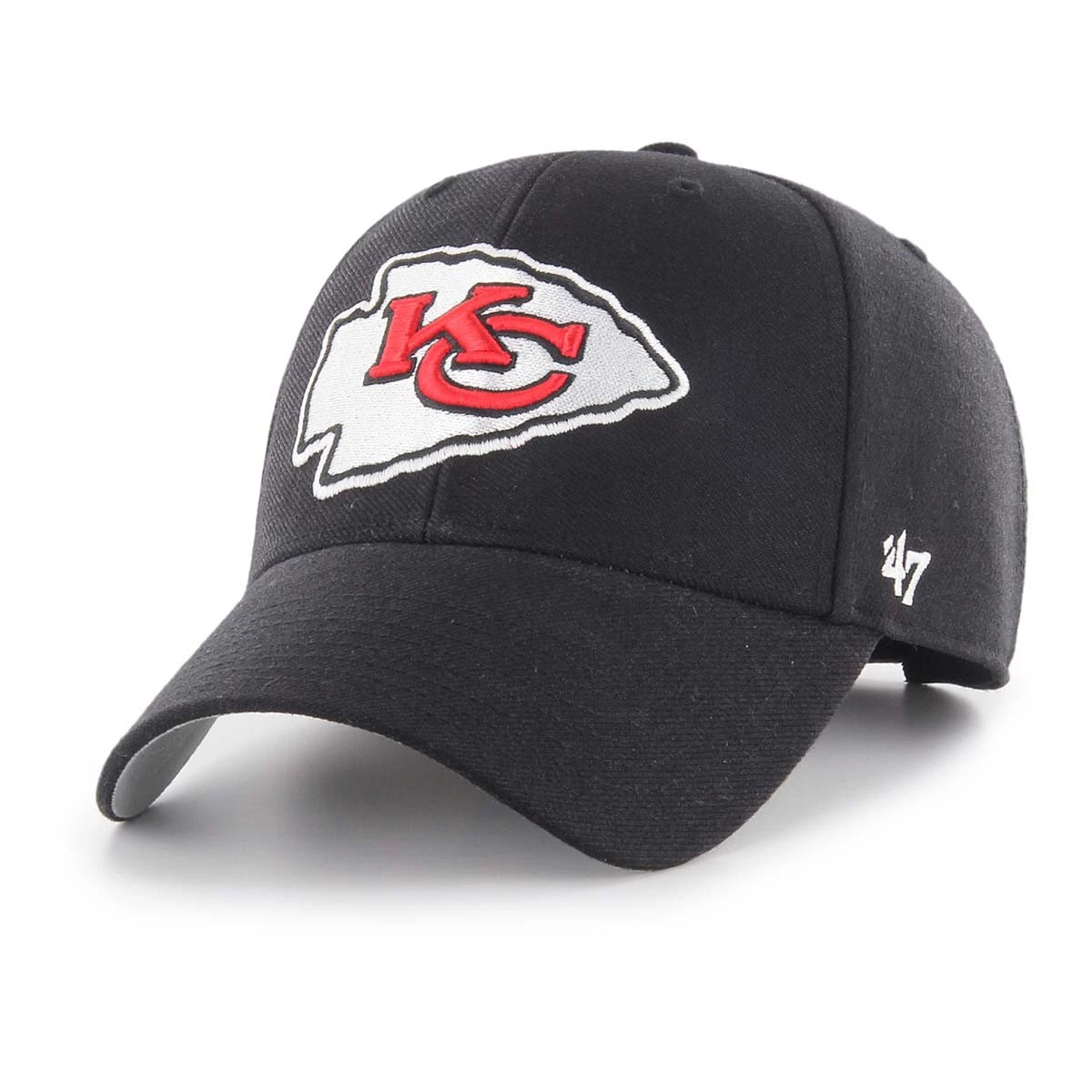 47 Brand Kansas City Chiefs MVP Hat Black 2 47 Brand Kansas City Chiefs MVP Hat Black - Image 2