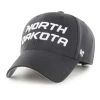 47 Brand North Dakota Fighting Hawks Wordmark MVP Hat Black