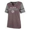 47 Brand Women's Texas A&M Aggies Match V Notch T-Shirt Maroon