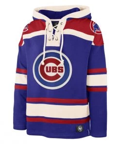 47 Brand Chicago Cubs Superior Lacer Hoodie Royal