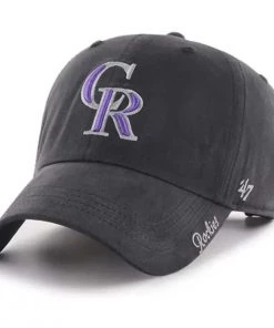 47 Brand Women's Colorado Rockies Miata Clean Up Hat Black