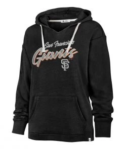 47 Brand Women's San Francisco Giants On Rise Kennedy Hoodie Black