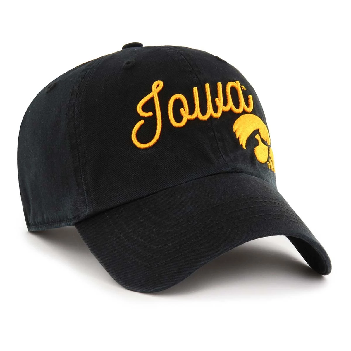47 Brand Women's Iowa Hawkeyes Millie Cleanup Hat Black 2 47 Brand Women's Iowa Hawkeyes Millie Cleanup Hat Black - Image 2