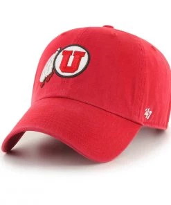 47 Brand Utah Utes Clean Up Hat Red