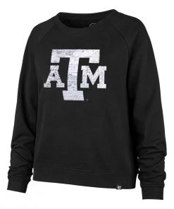47 Brand Women's Texas A&M Aggies Cosmo Crewneck Sweatshirt Black