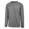 47 Brand Chicago Cubs Triple Threat Long Sleeve Shirt Grey Heather