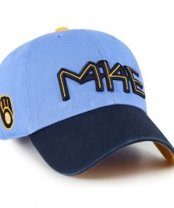 47 Brand Milwaukee Brewers City Connect Clean Up Adjustable Hat Light Blue -47 Brand Sales unnamed file 1825