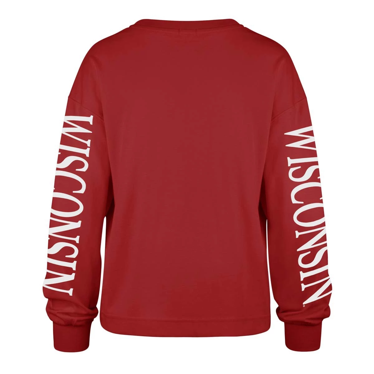 47 Brand Women's Wisconsin Badgers Marlow Bell Long Sleeve Shirt Red 2 47 Brand Women's Wisconsin Badgers Marlow Bell Long Sleeve Shirt Red - Image 2