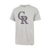 47 Brand Colorado Rockies Franklin T-Shirt Grey Heather