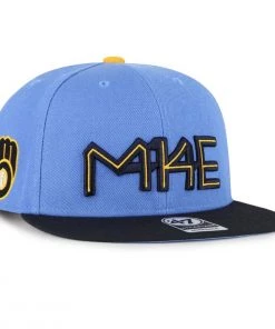 47 Brand Milwaukee Brewers City Connect Captain Hat Light Blue