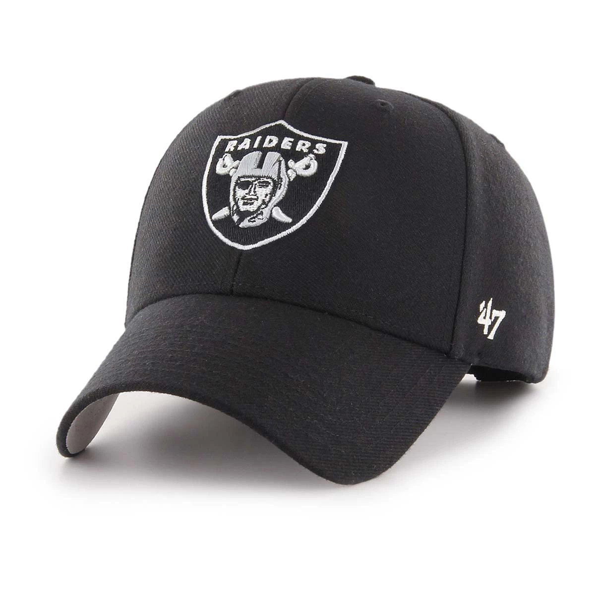 47 Brand Las Vegas Raiders MVP Hat Black 2 47 Brand Las Vegas Raiders MVP Hat Black - Image 2