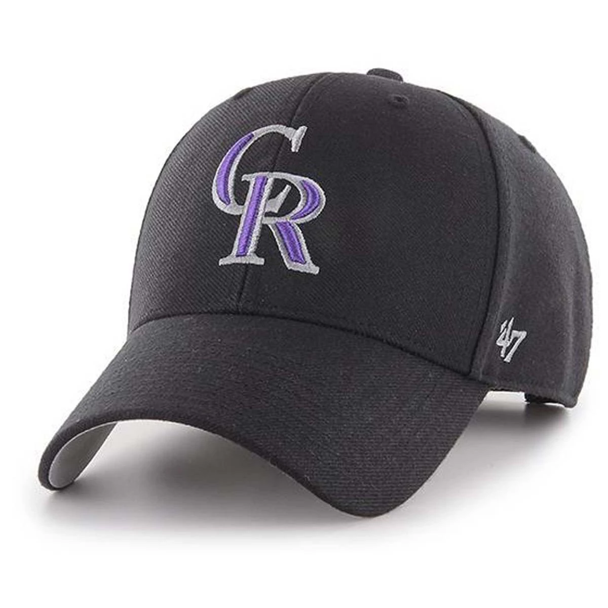 47 Brand Colorado Rockies MVP Hat Black 1 47 Brand Colorado Rockies MVP Hat Black