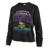 47 Brand Women's Minnesota Vikings Indio Crop Top Black